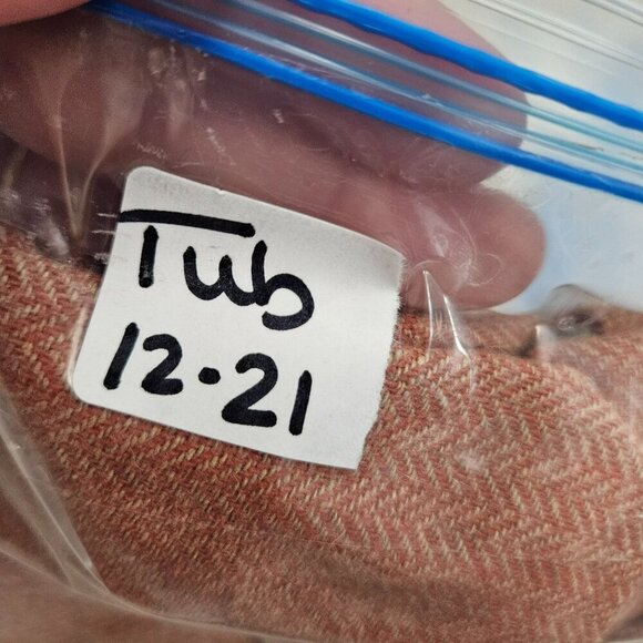 Paper‎ Boy Women's Wool Blend Tweed Herringbone Trousers Pants Orange Size 12 - Picture 14 of 14